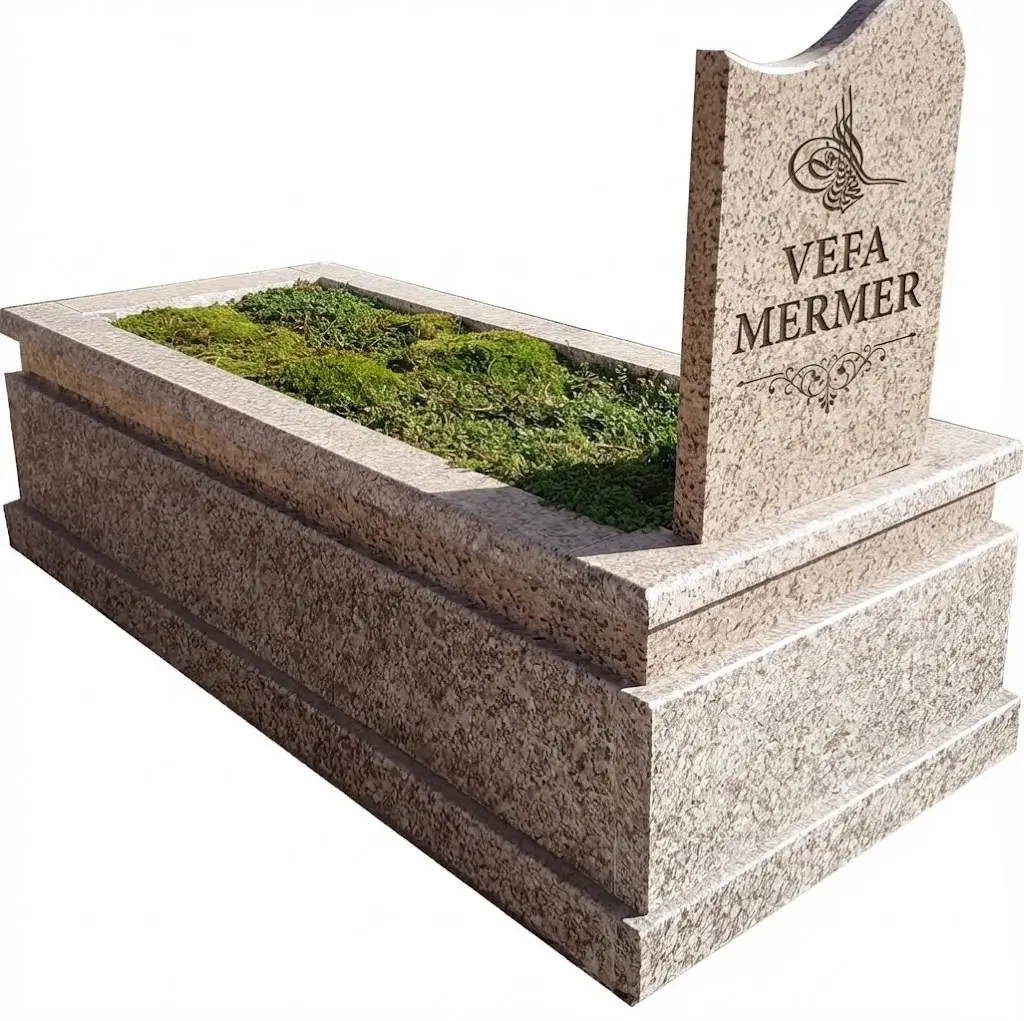 Vefa Mermer G-3 Rosa Minho Granit Mezar Modeli ve Tasarımı